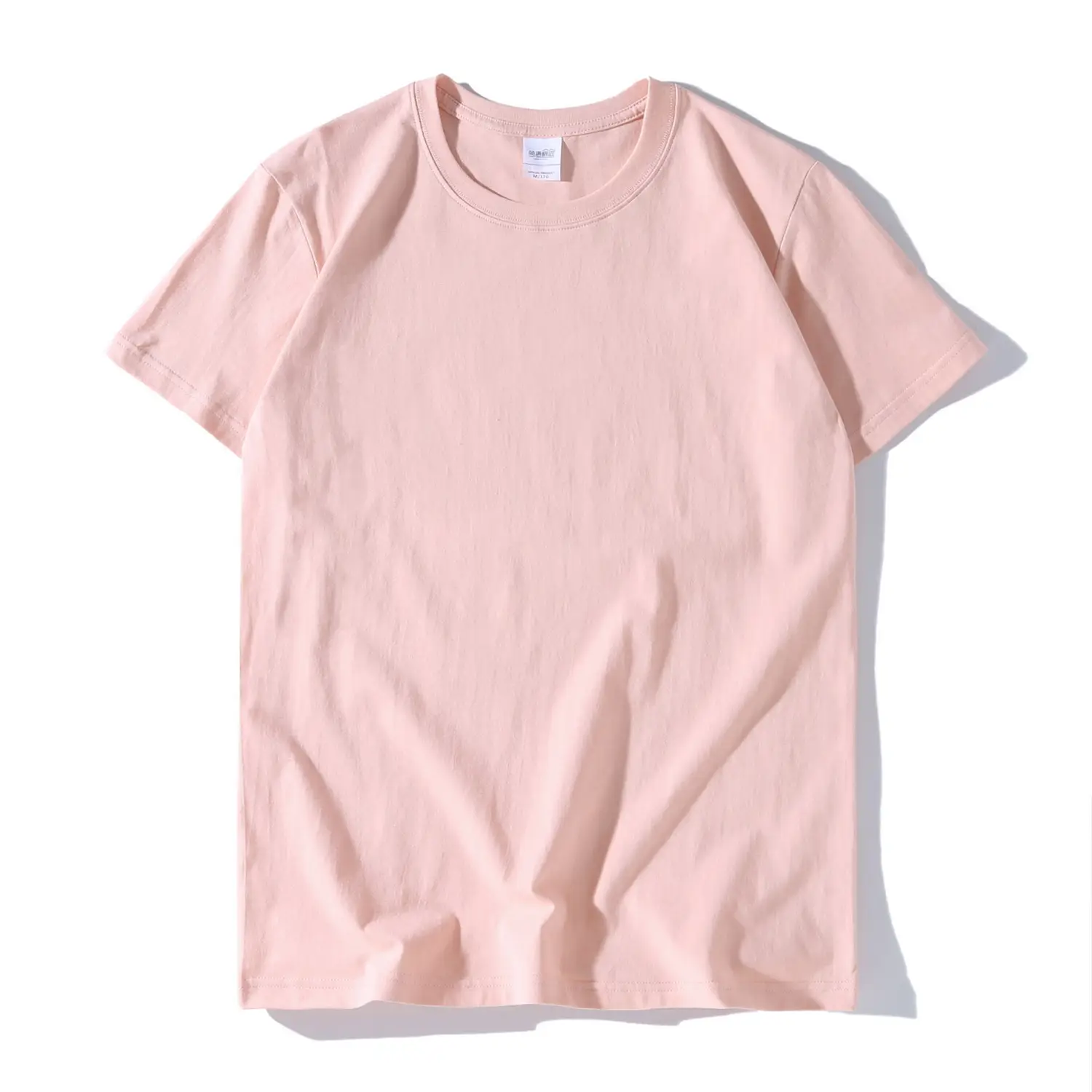230g Cotton Men's White T-Shirt Round Neck Short Sleeve - Image 12