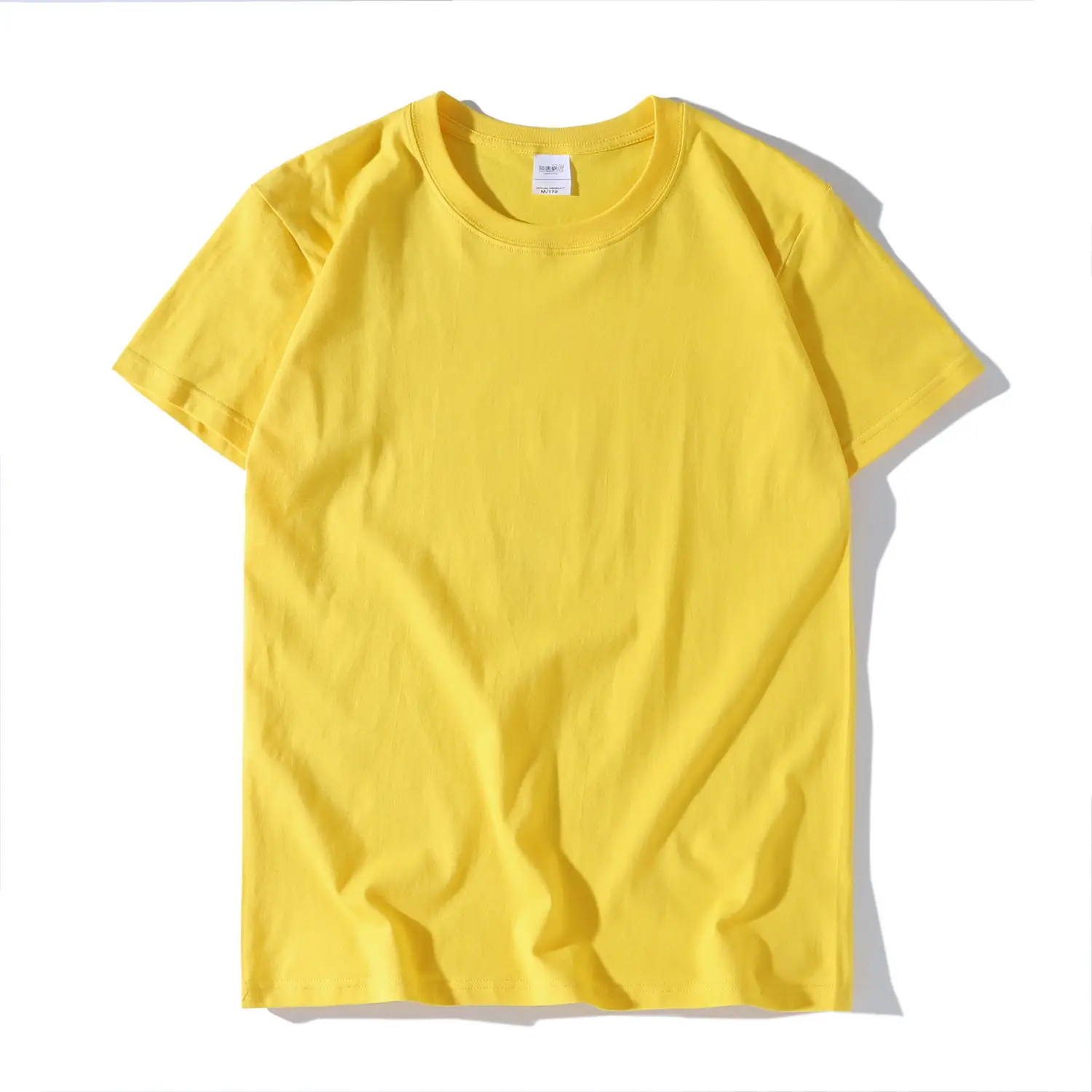 230g Cotton Men's White T-Shirt Round Neck Short Sleeve - Image 18