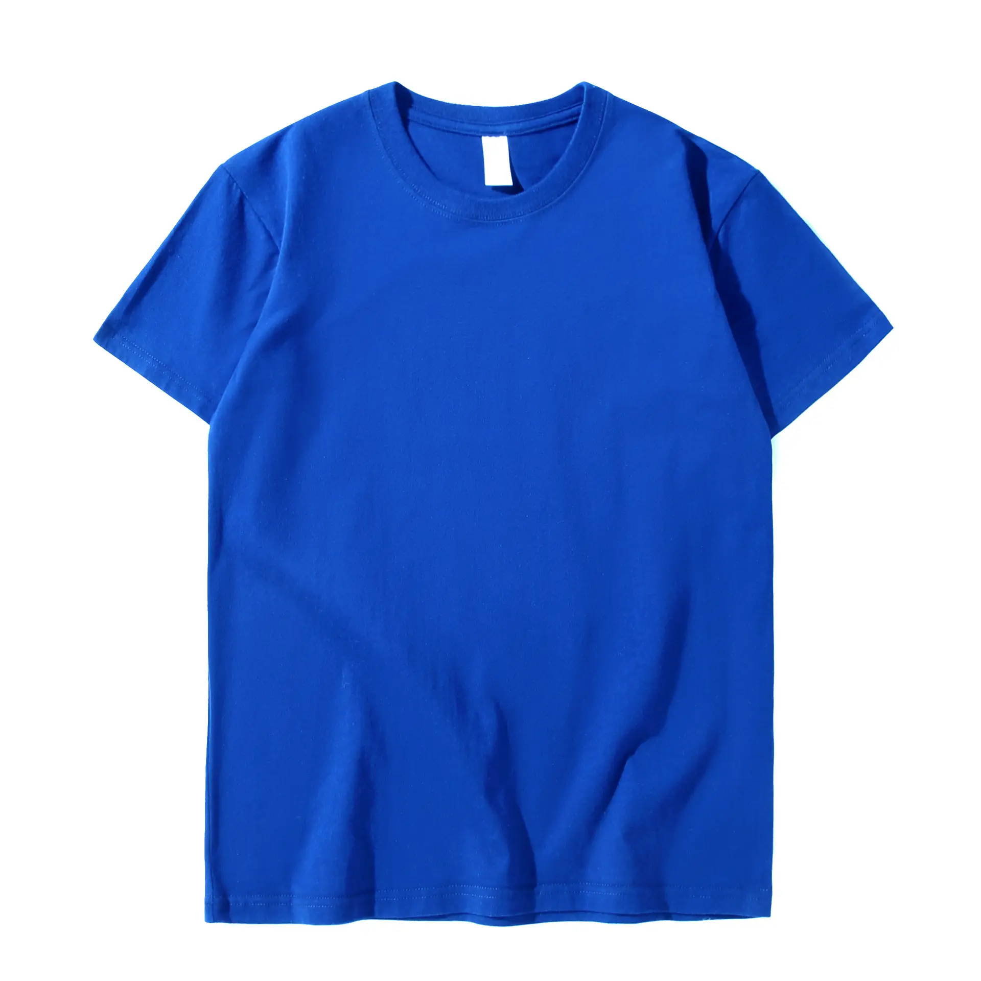 230g Cotton Men's White T-Shirt Round Neck Short Sleeve - Image 20