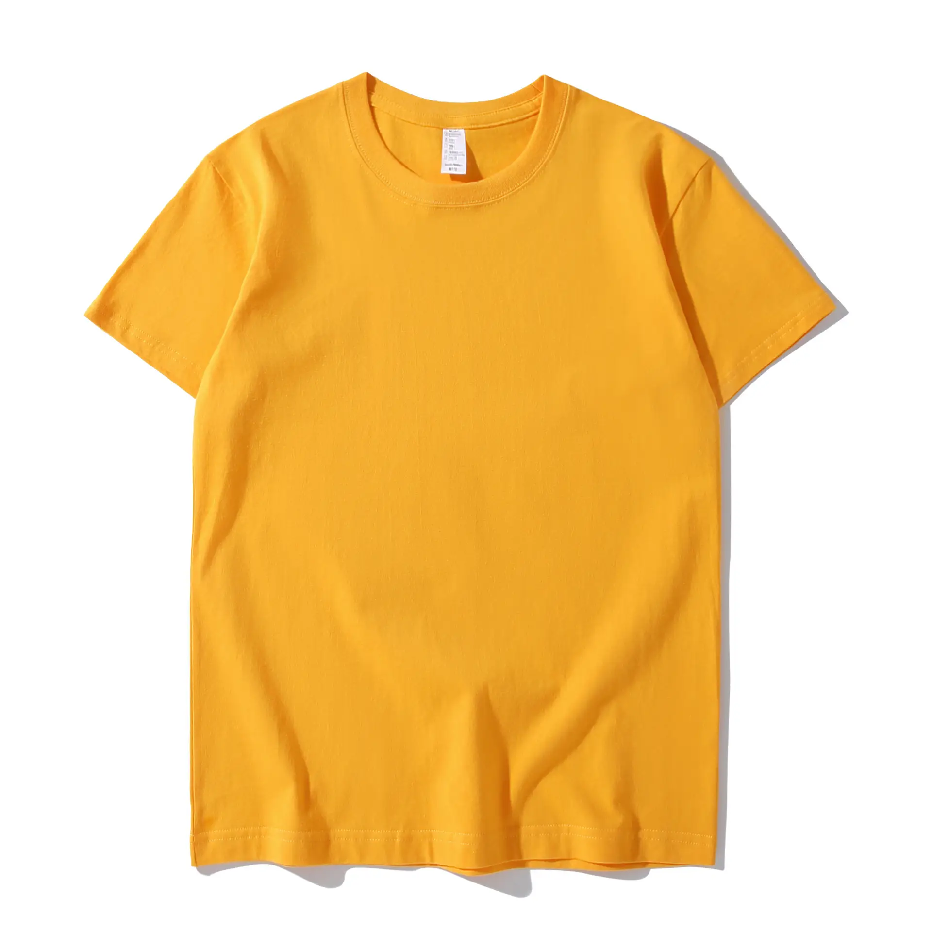 230g Cotton Men's White T-Shirt Round Neck Short Sleeve - Image 22