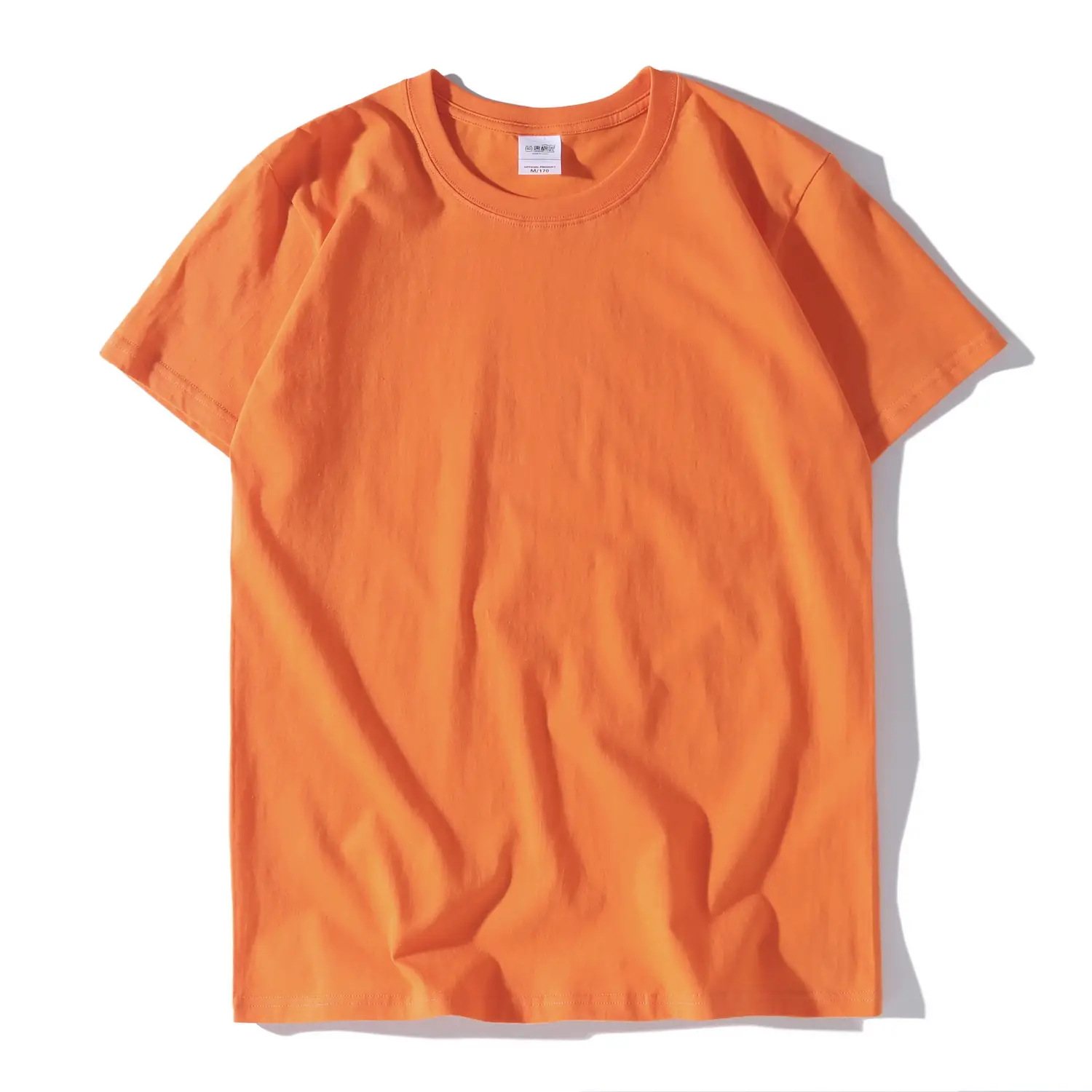 230g Cotton Men's White T-Shirt Round Neck Short Sleeve - Image 23