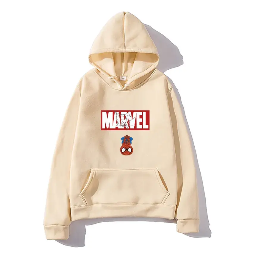 Men's Blue Marvel Hooded Sweatshirt Autumn Winter Casual