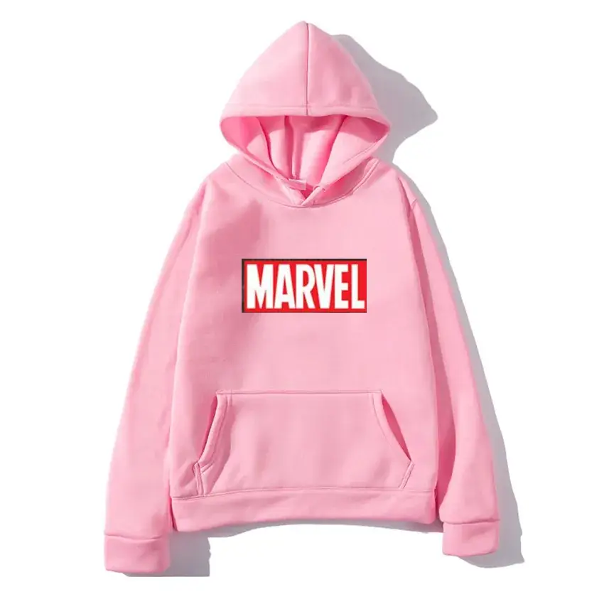 Men's Blue Marvel Hooded Sweatshirt Autumn Winter Casual