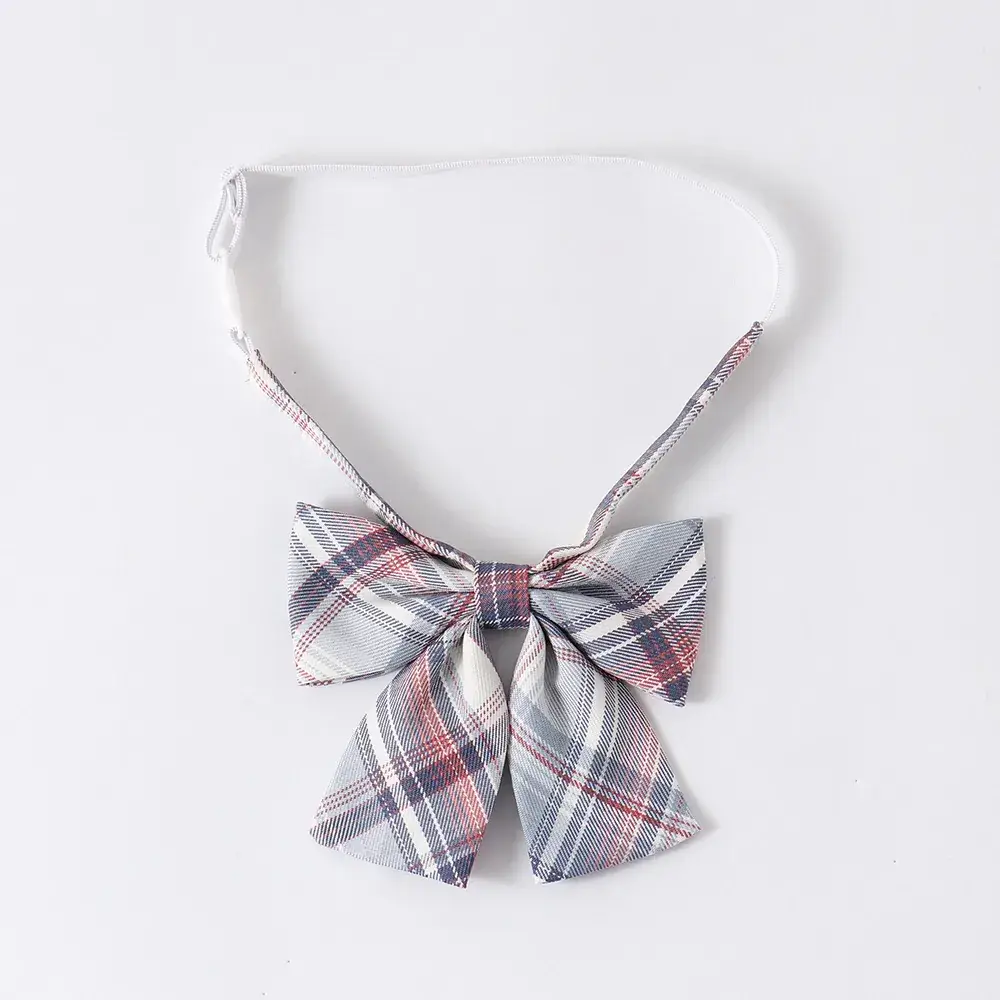 Plaid Bow Tie for Men Collar Student Shirt - Image 3
