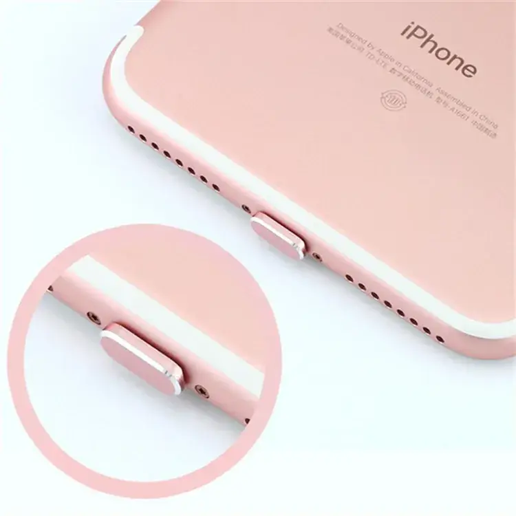 6Plus Metal Iphon6S Universal 7Plus Data Plug USB Accessories Mobile Phone Charging Port Dust Plug — feature 13