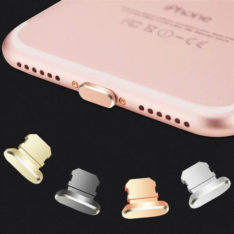 6Plus Metal Iphon6S Universal 7Plus Data Plug USB Accessories Mobile Phone Charging Port Dust Plug — feature 2