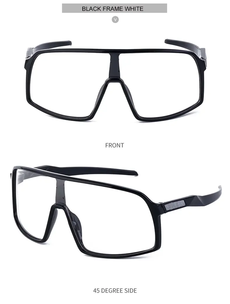 Men's One-Piece Sunglasses Red Gradient UV400 — feature 55