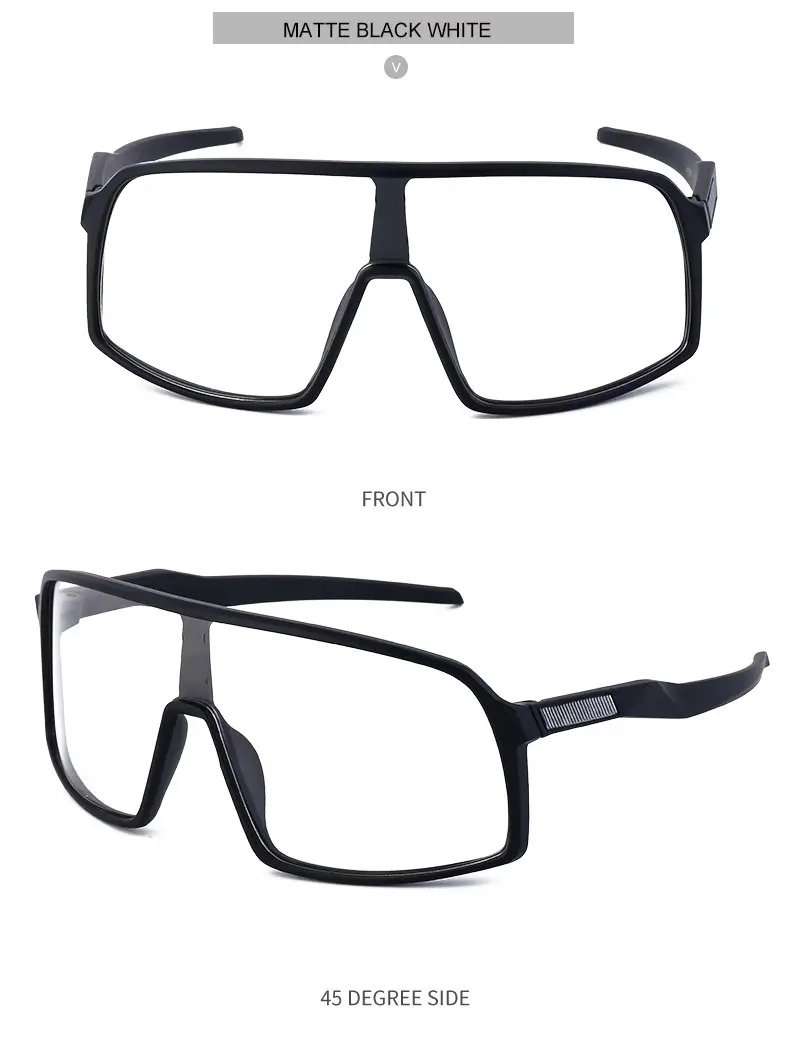 Men's One-Piece Sunglasses Red Gradient UV400 — feature 56