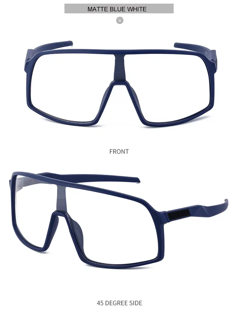 Men's One-Piece Sunglasses Red Gradient UV400 — feature 57