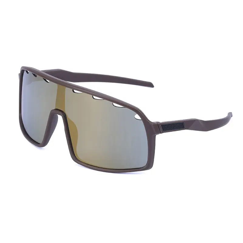 Men's One-Piece Sunglasses Red Gradient UV400 - Image 14