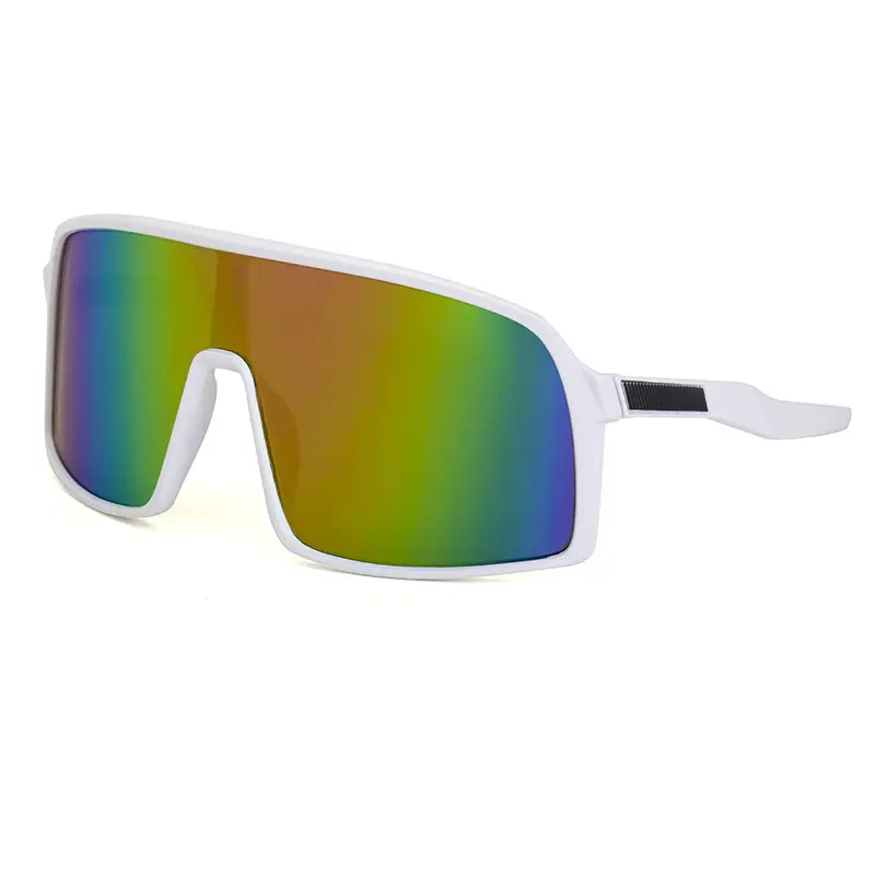 Men's One-Piece Sunglasses Red Gradient UV400 - Image 6