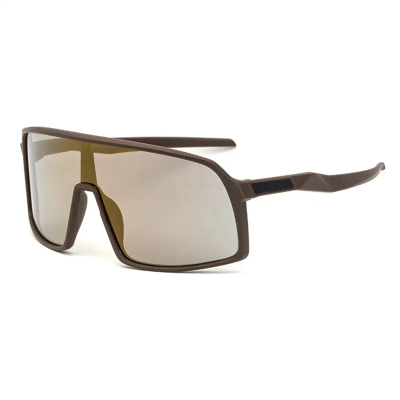 Men's One-Piece Sunglasses Red Gradient UV400 - Image 8