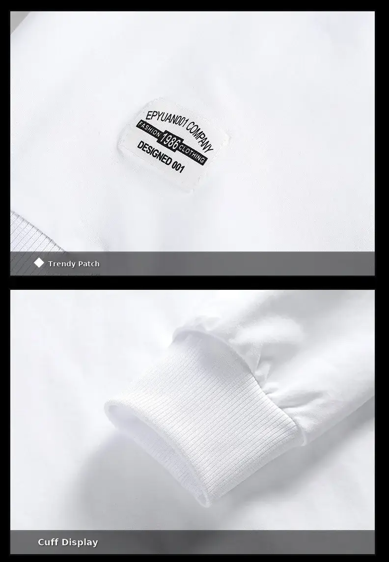 Men's Velvet Sweatshirt Long Sleeve Casual Top — feature 24