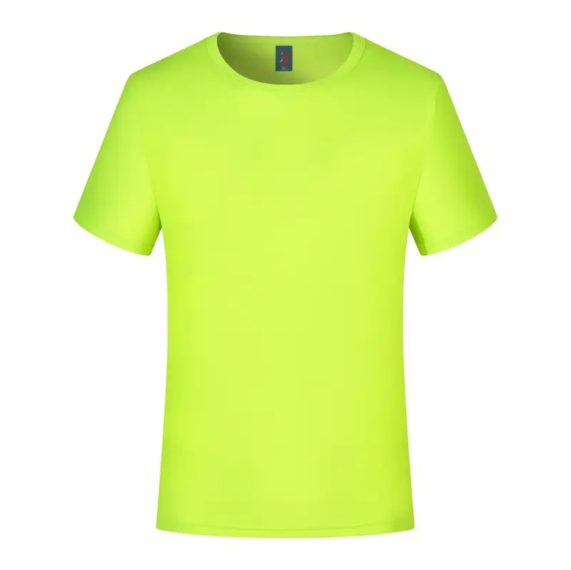 Yellow Round Neck T-Shirt for Men - Image 11