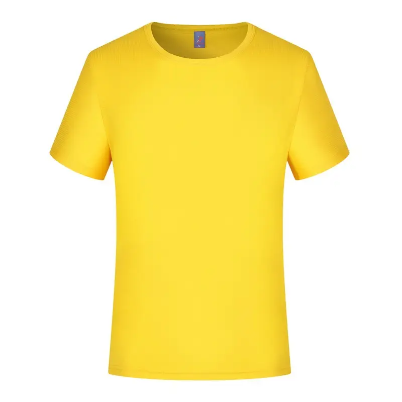 Yellow Round Neck T-Shirt for Men - Image 7