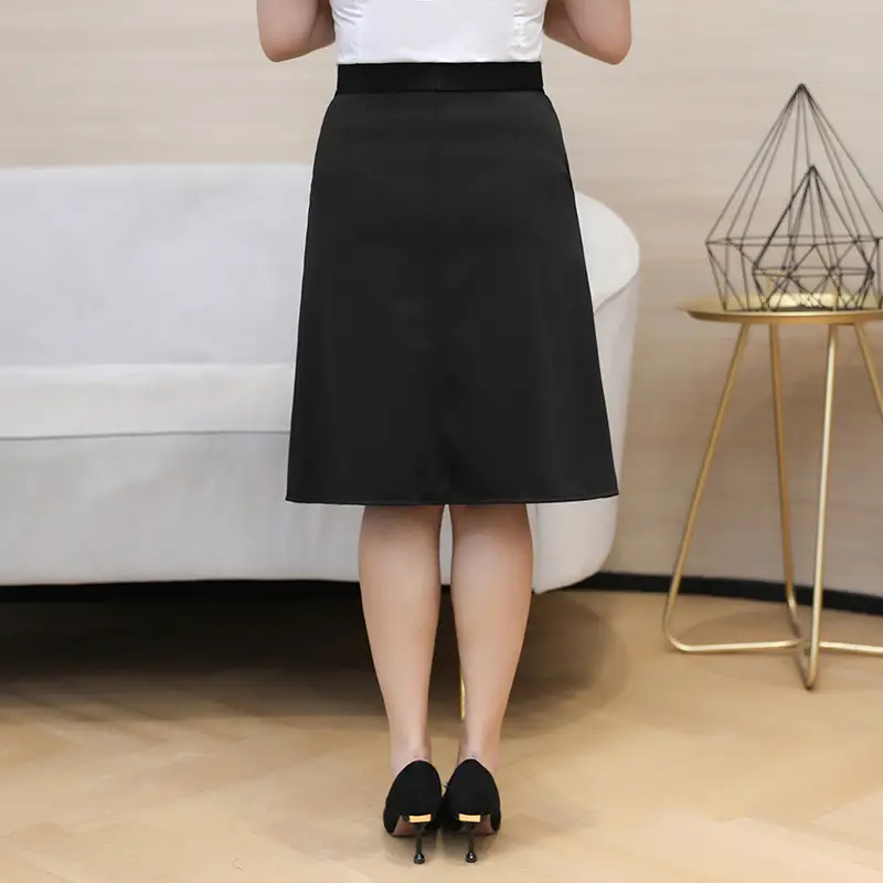 Women's Mid-Length Skirt A-Line Fat Weight - Image 6