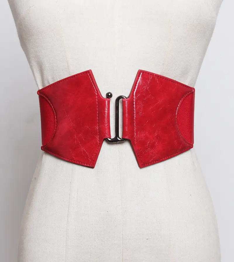 Patent Leather Women's Belt with Buckle - Image 8