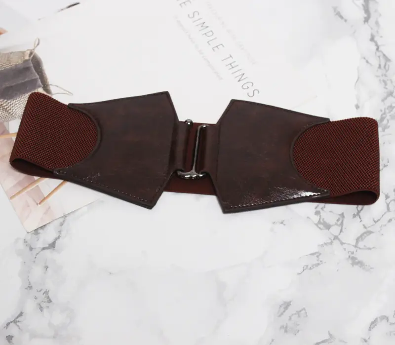 Patent Leather Women's Belt with Buckle - Image 3