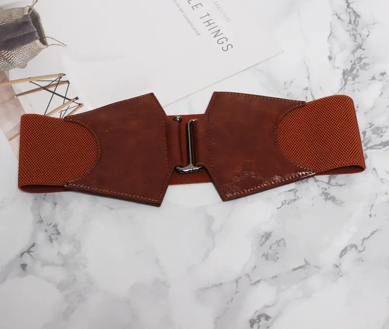 Patent Leather Women's Belt with Buckle - Image 4