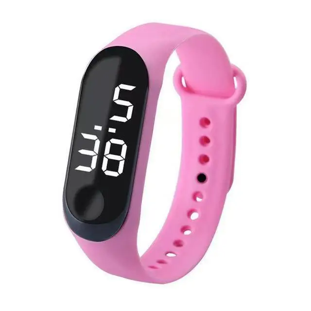 Pink Digital Watch with Time & Calendar Display - Image 3