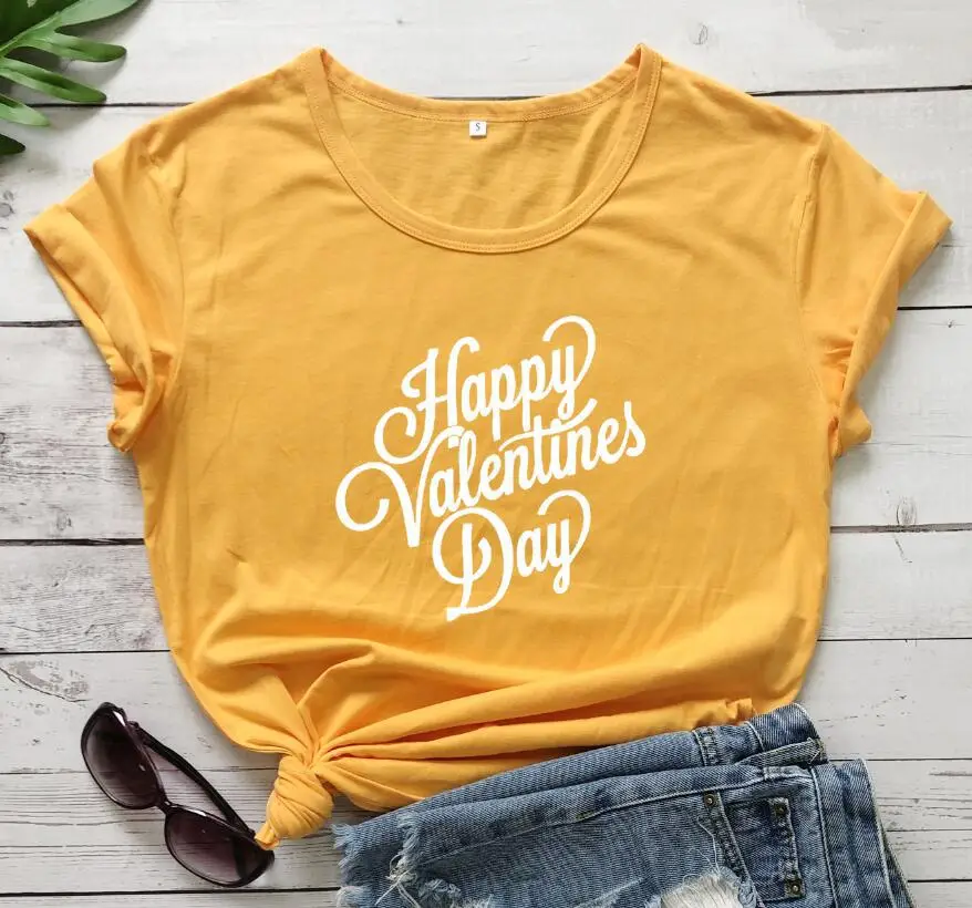 Red Valentine T-Shirt with "Happy Valentine's Day" Print - Image 5