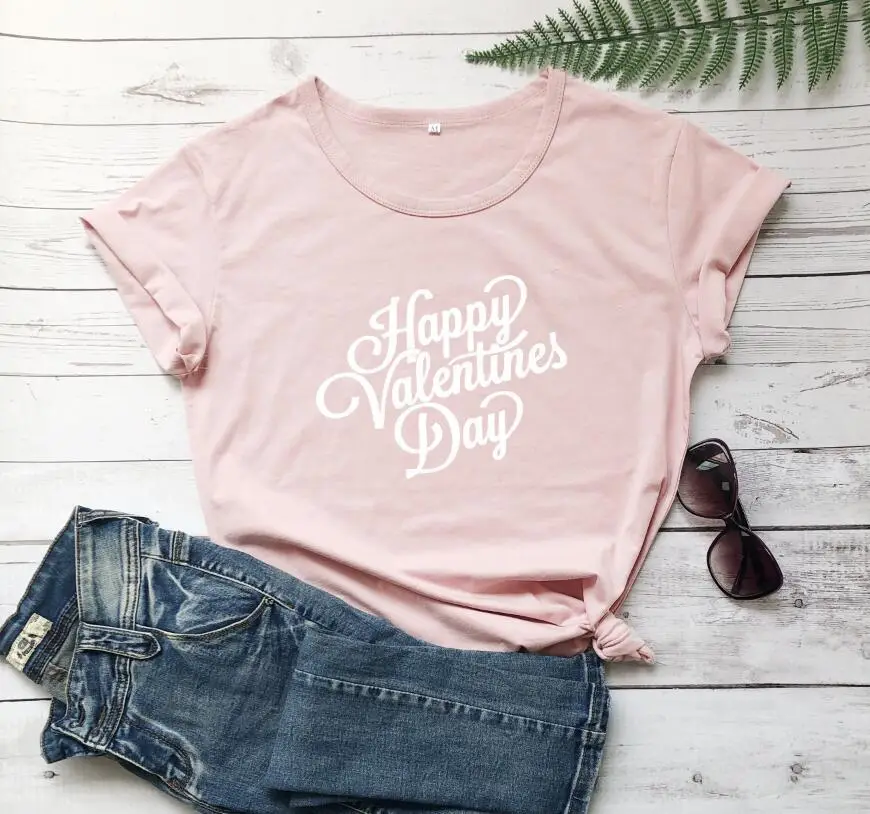 Red Valentine T-Shirt with "Happy Valentine's Day" Print - Image 6