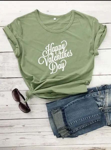 Red Valentine T-Shirt with "Happy Valentine's Day" Print - Image 7