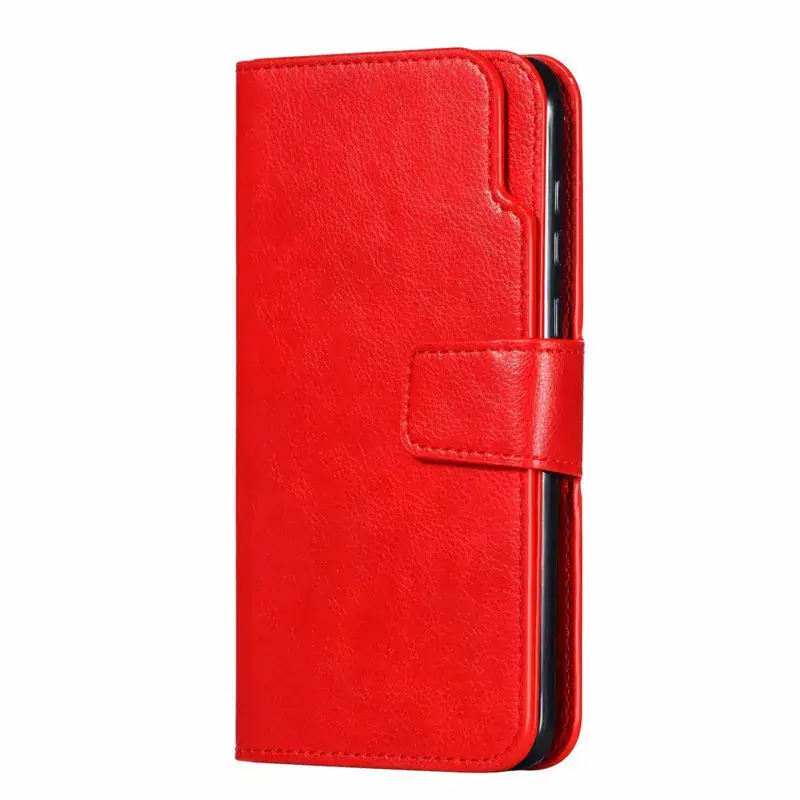 Red Leather iPhone14 Protective Case with Anti-Drop Bracket - Image 4