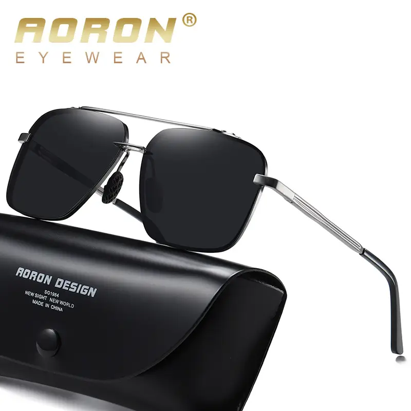 Men Polarized Half Frame Sunglasses Yellow Light Driving Night Vision - Image 8