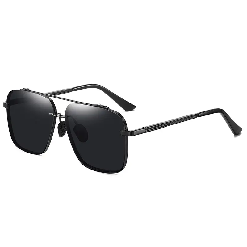 Men Polarized Half Frame Sunglasses Yellow Light Driving Night Vision - Image 9
