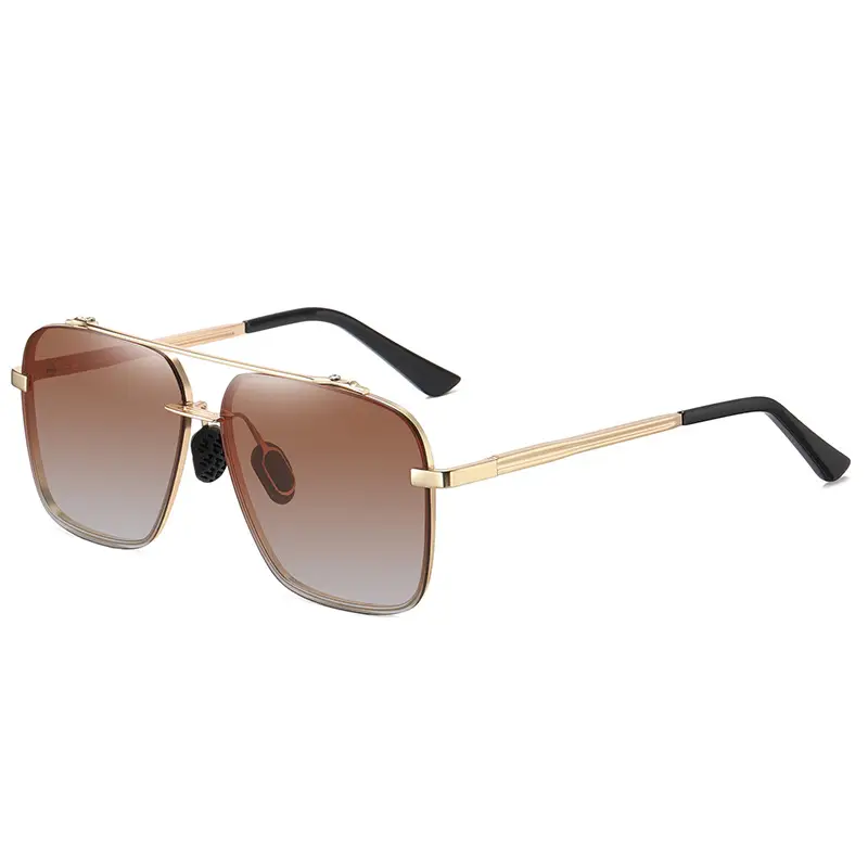 Men Polarized Half Frame Sunglasses Yellow Light Driving Night Vision - Image 4