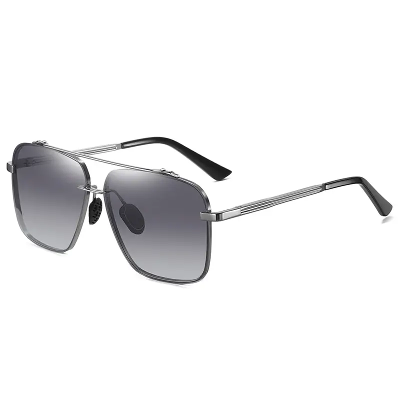 Men Polarized Half Frame Sunglasses Yellow Light Driving Night Vision - Image 5