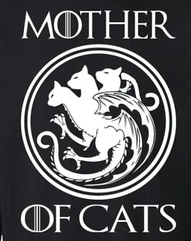 Mother of Cats Round Neck Sweater White - Image 8