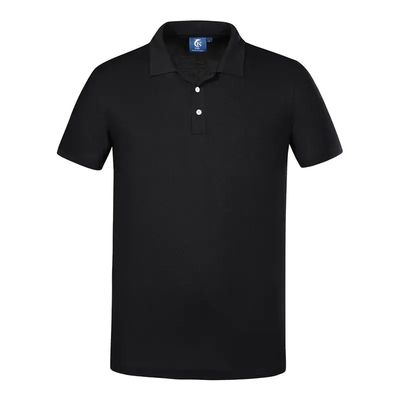 Men Cotton Polo Shirt Orange Button Collar - Image 4
