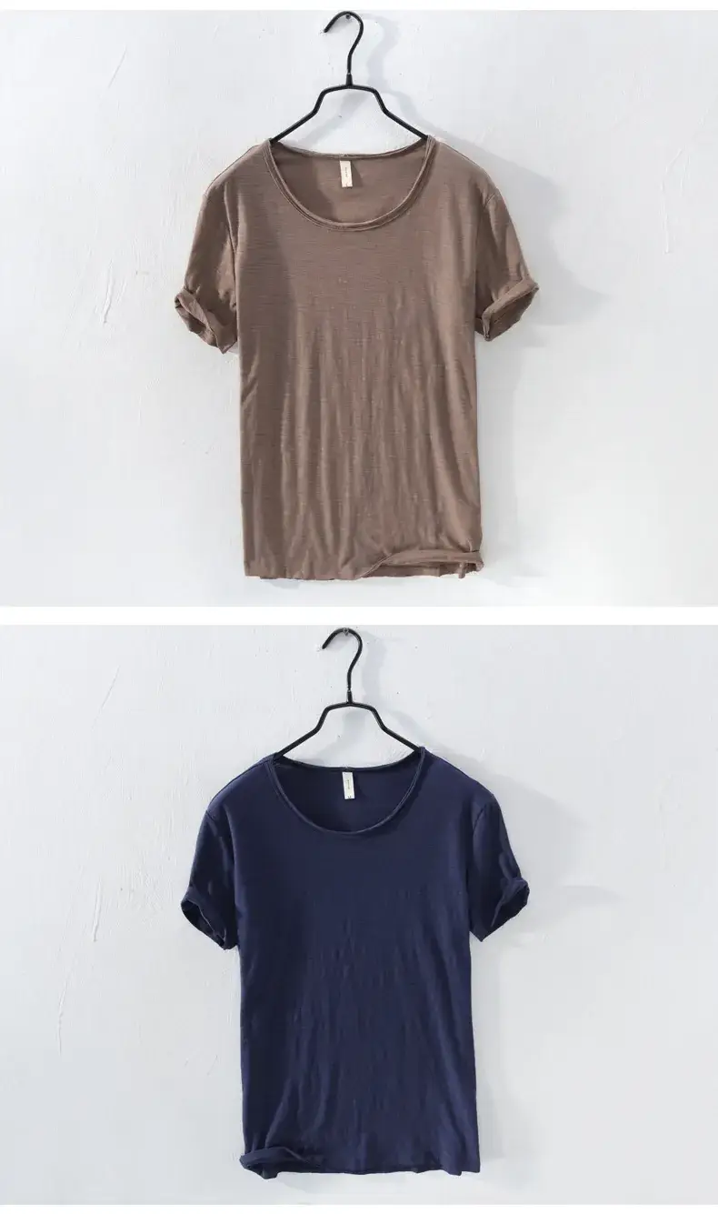 Men's Slim Fit Yellow Cotton T-Shirt Factory — feature 10