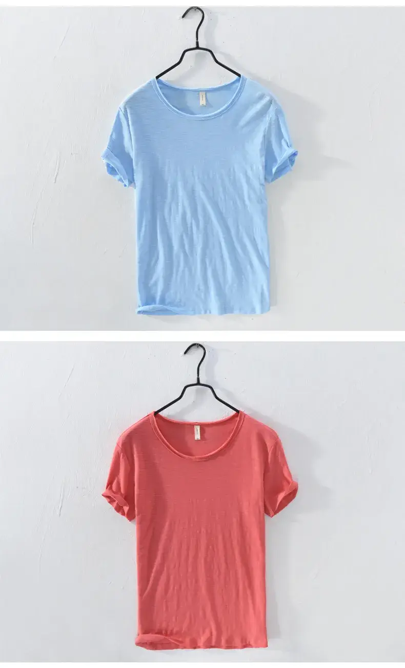 Men's Slim Fit Yellow Cotton T-Shirt Factory — feature 9