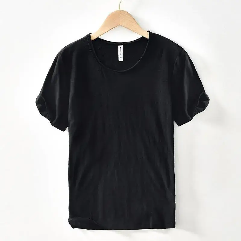 Men's Slim Fit Yellow Cotton T-Shirt Factory - Image 10