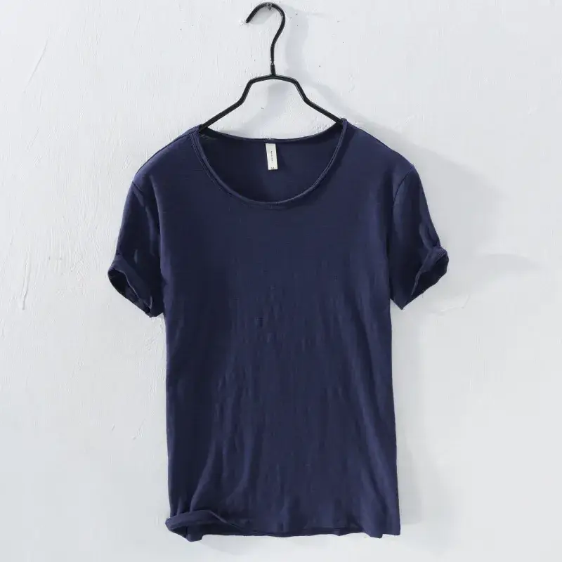 Men's Slim Fit Yellow Cotton T-Shirt Factory - Image 3