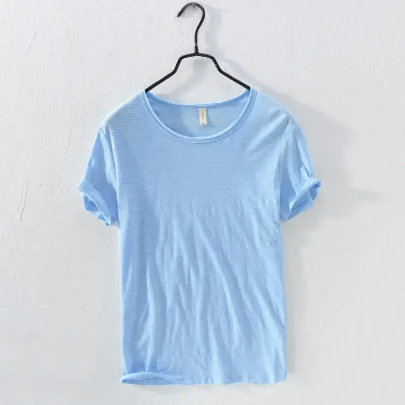 Men's Slim Fit Yellow Cotton T-Shirt Factory - Image 5