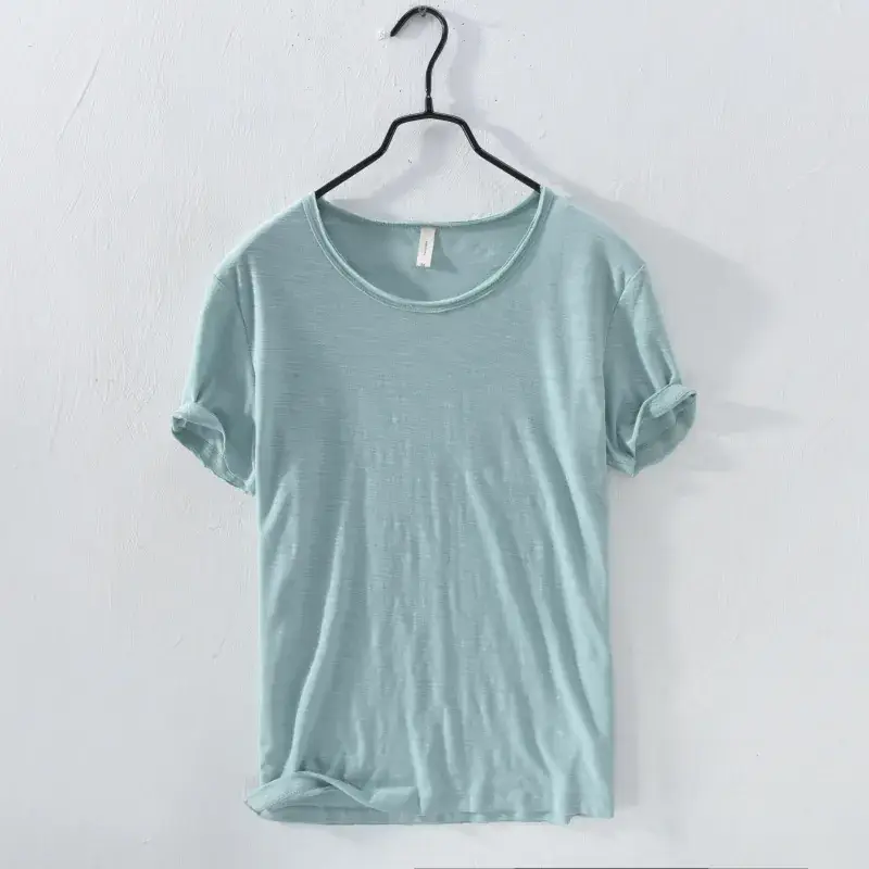 Men's Slim Fit Yellow Cotton T-Shirt Factory - Image 6