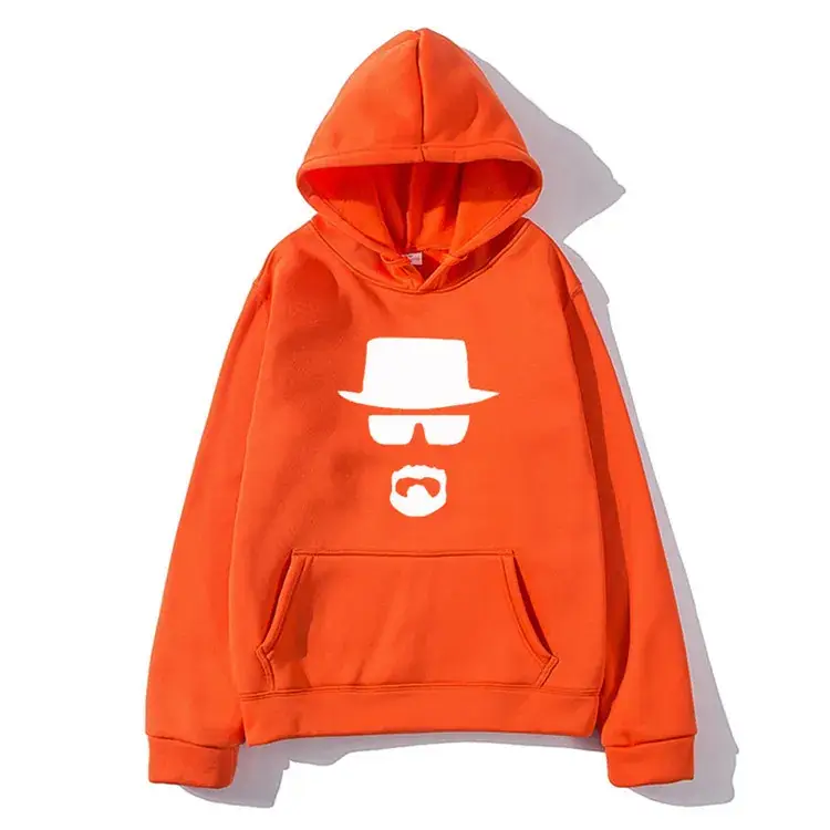 Yellow Printed Hoodie for Men Women Breaking Bad Theme
