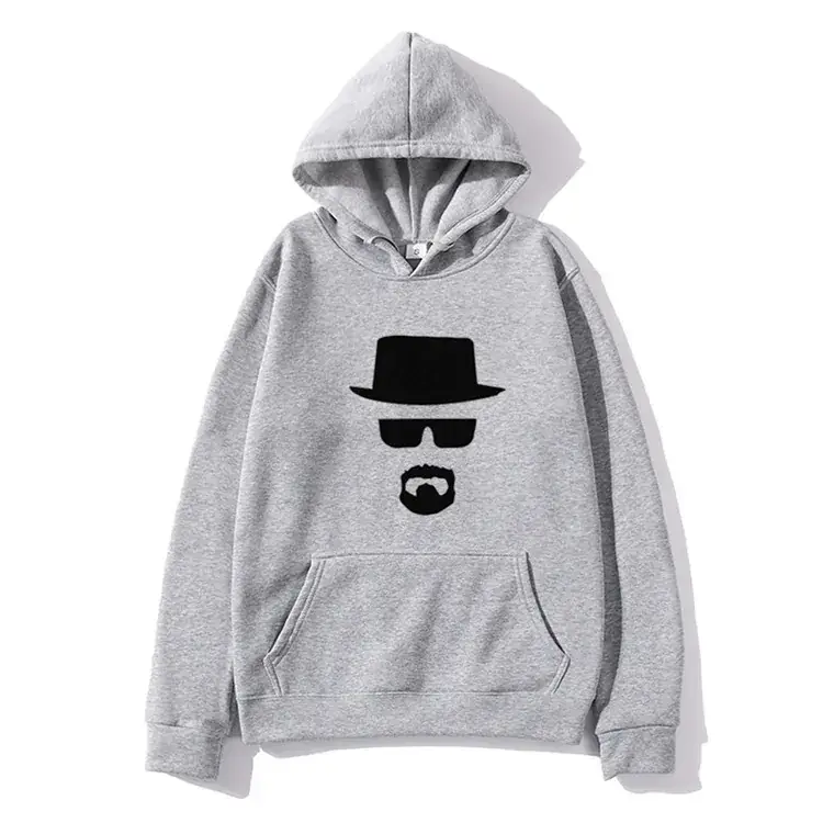 Yellow Printed Hoodie for Men Women Breaking Bad Theme