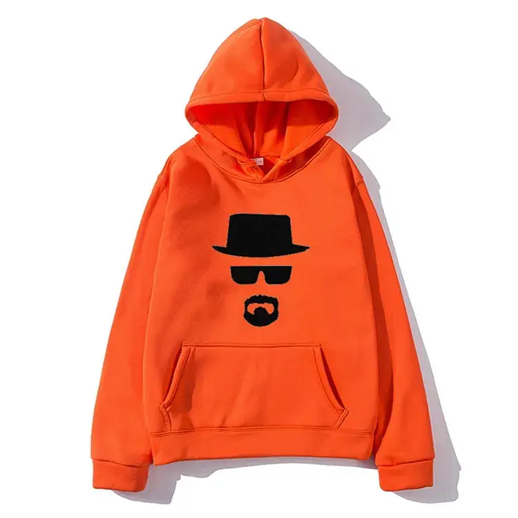 Yellow Printed Hoodie for Men Women Breaking Bad Theme