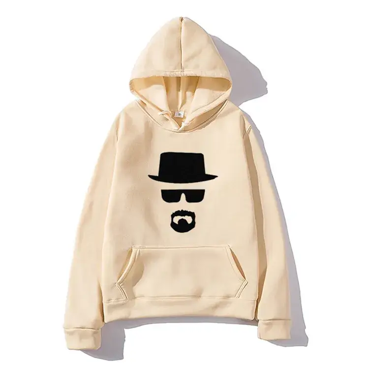Yellow Printed Hoodie for Men Women Breaking Bad Theme