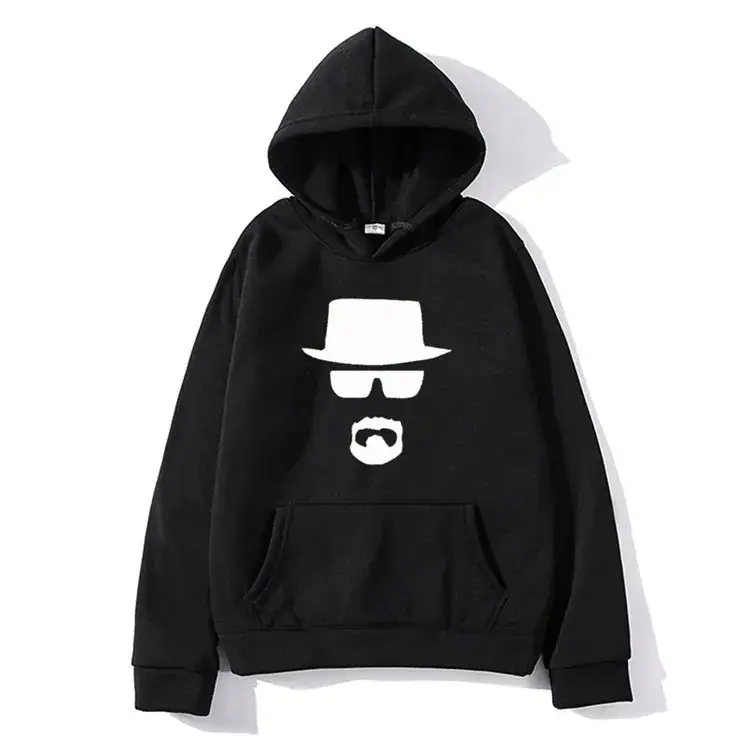 Yellow Printed Hoodie for Men Women Breaking Bad Theme
