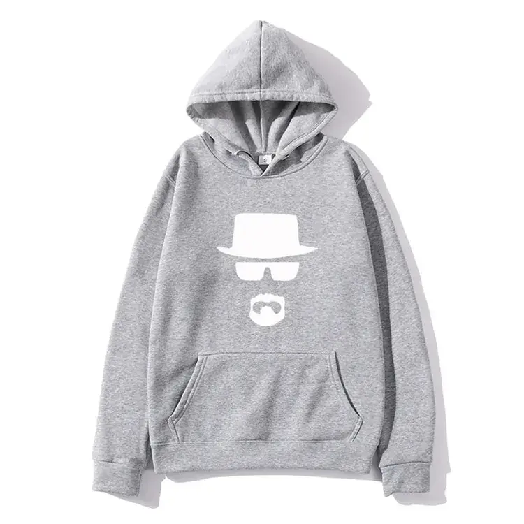 Yellow Printed Hoodie for Men Women Breaking Bad Theme