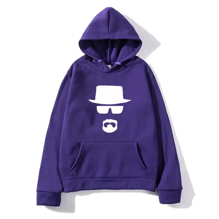 Yellow Printed Hoodie for Men Women Breaking Bad Theme