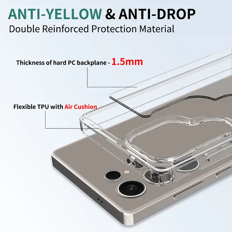 Transparent Anti-Fall Phone Case for Samsung S25 S23 S24 - Image 5