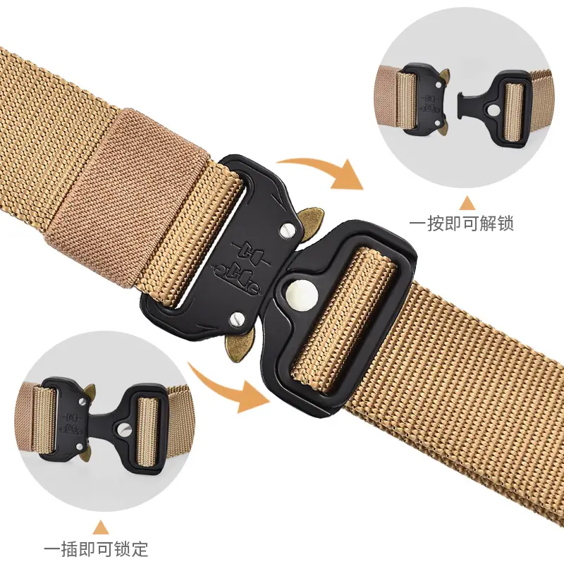 Multi-Functional Tactical Belt for Men Black Eagle Training
