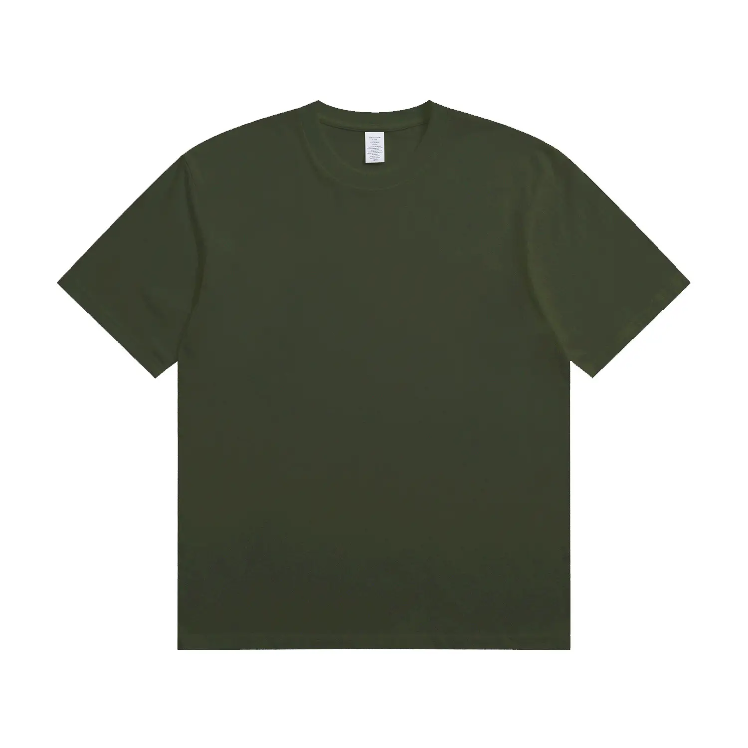 Men's Green Cotton T-Shirt 230g Loose Fit